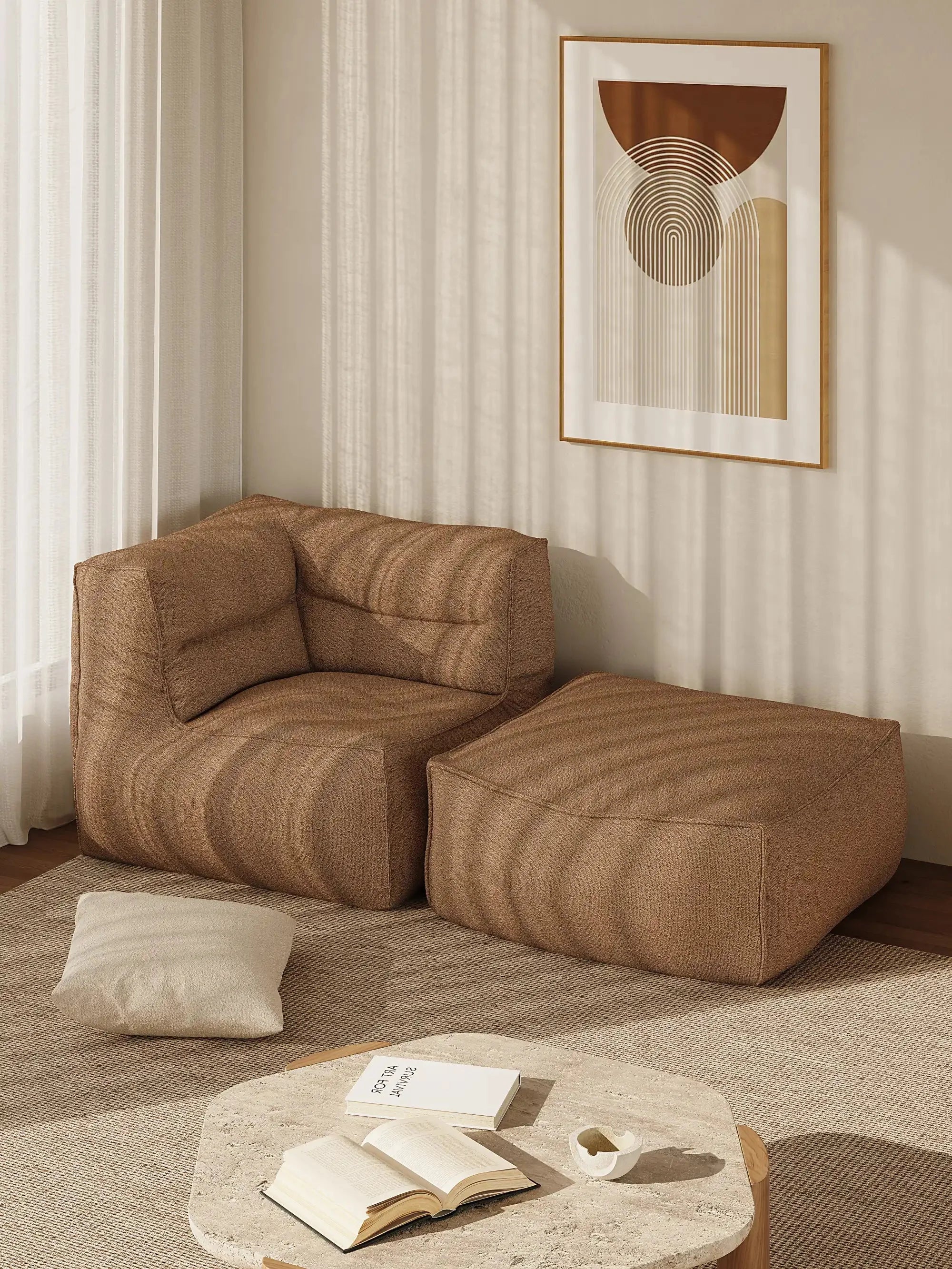 BOBO BEAN BAG CORNER LOUNGER - BOUCLE KKUSO.HOME