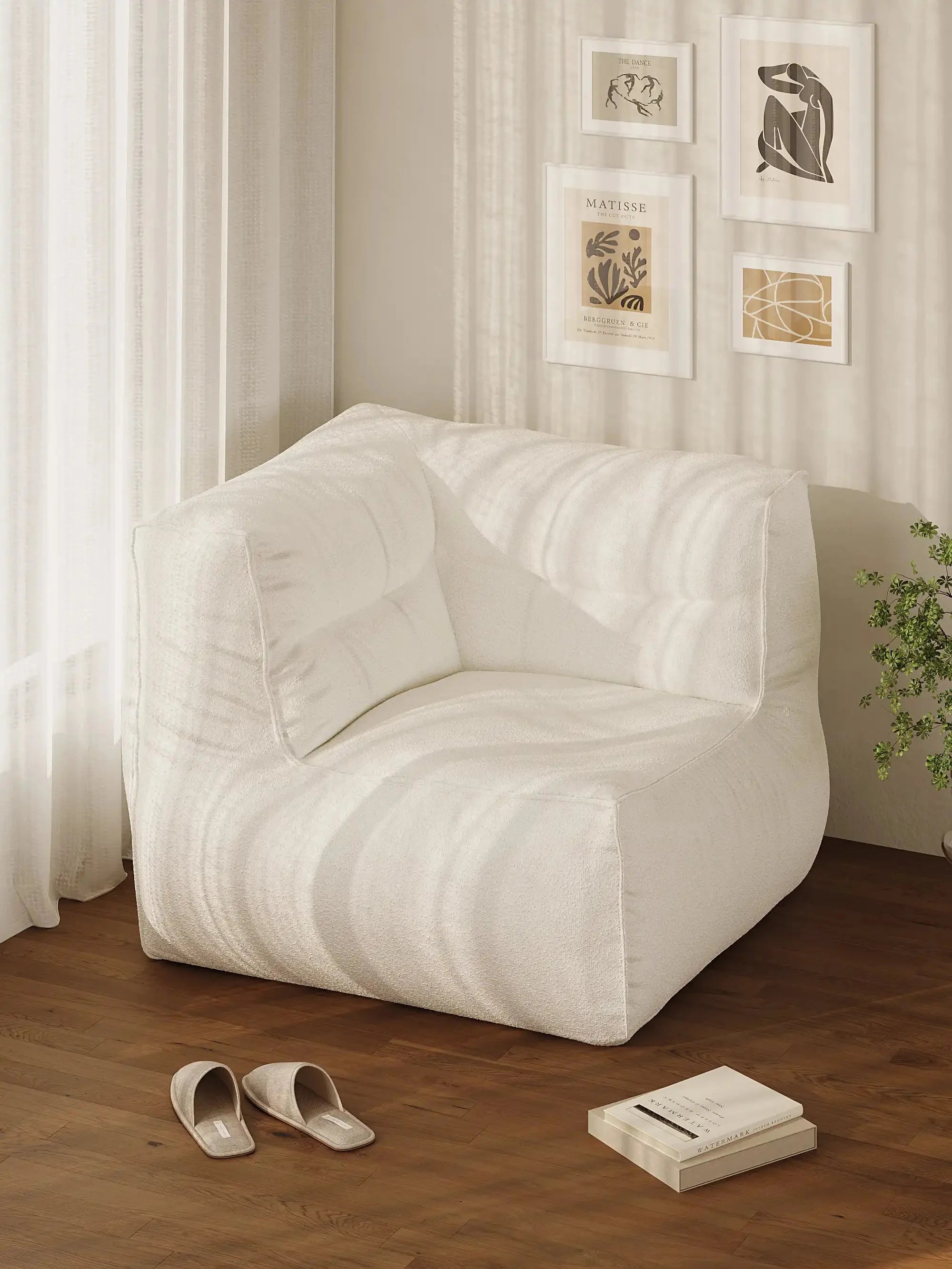 BOBO BEAN BAG CORNER LOUNGER - BOUCLE KKUSO.HOME