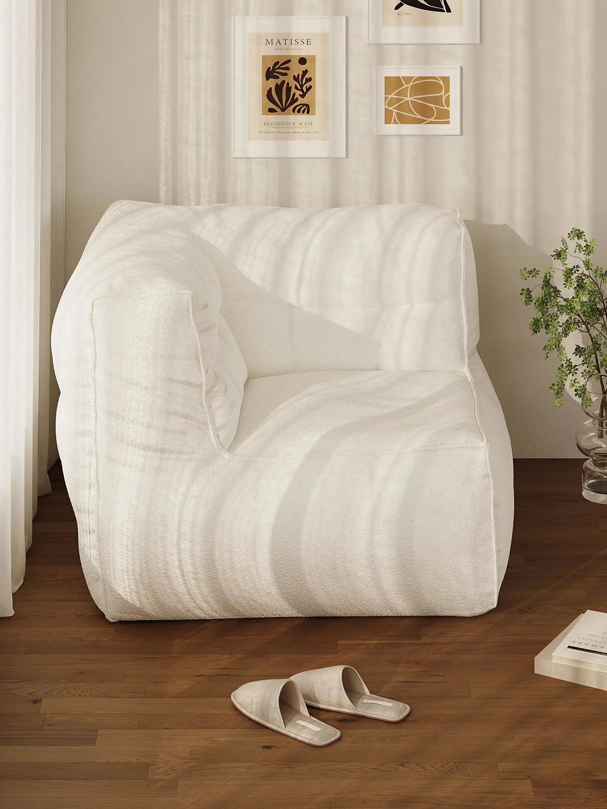 BOBO BEAN BAG CORNER LOUNGER - BOUCLE KKUSO.HOME