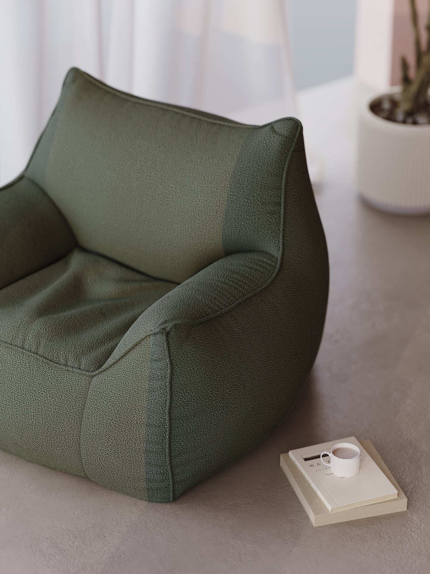 BEAN BAG ARM CHAIR - LINEN