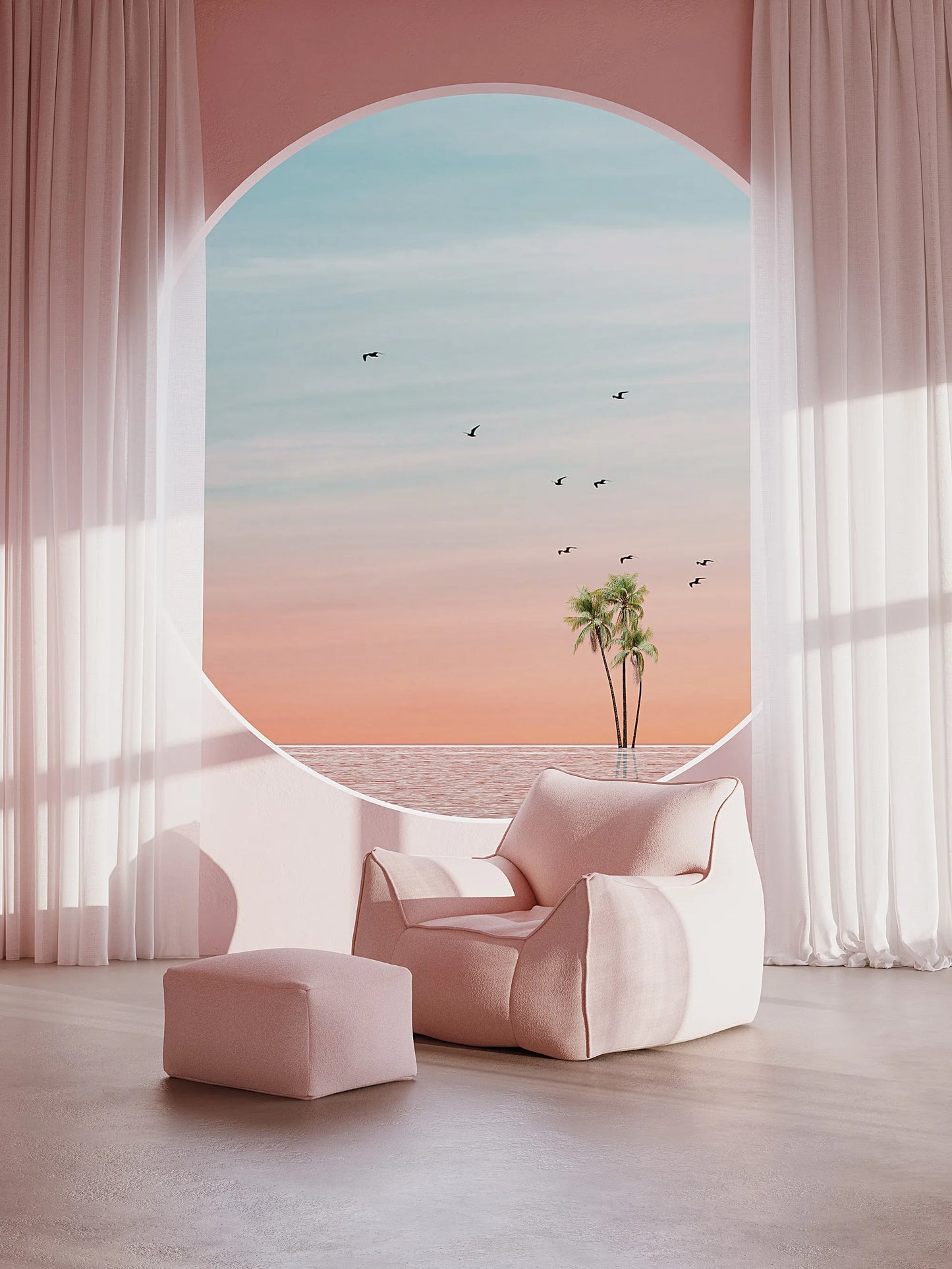 BEAN BAG ARM CHAIR - TEDDY FLEECE