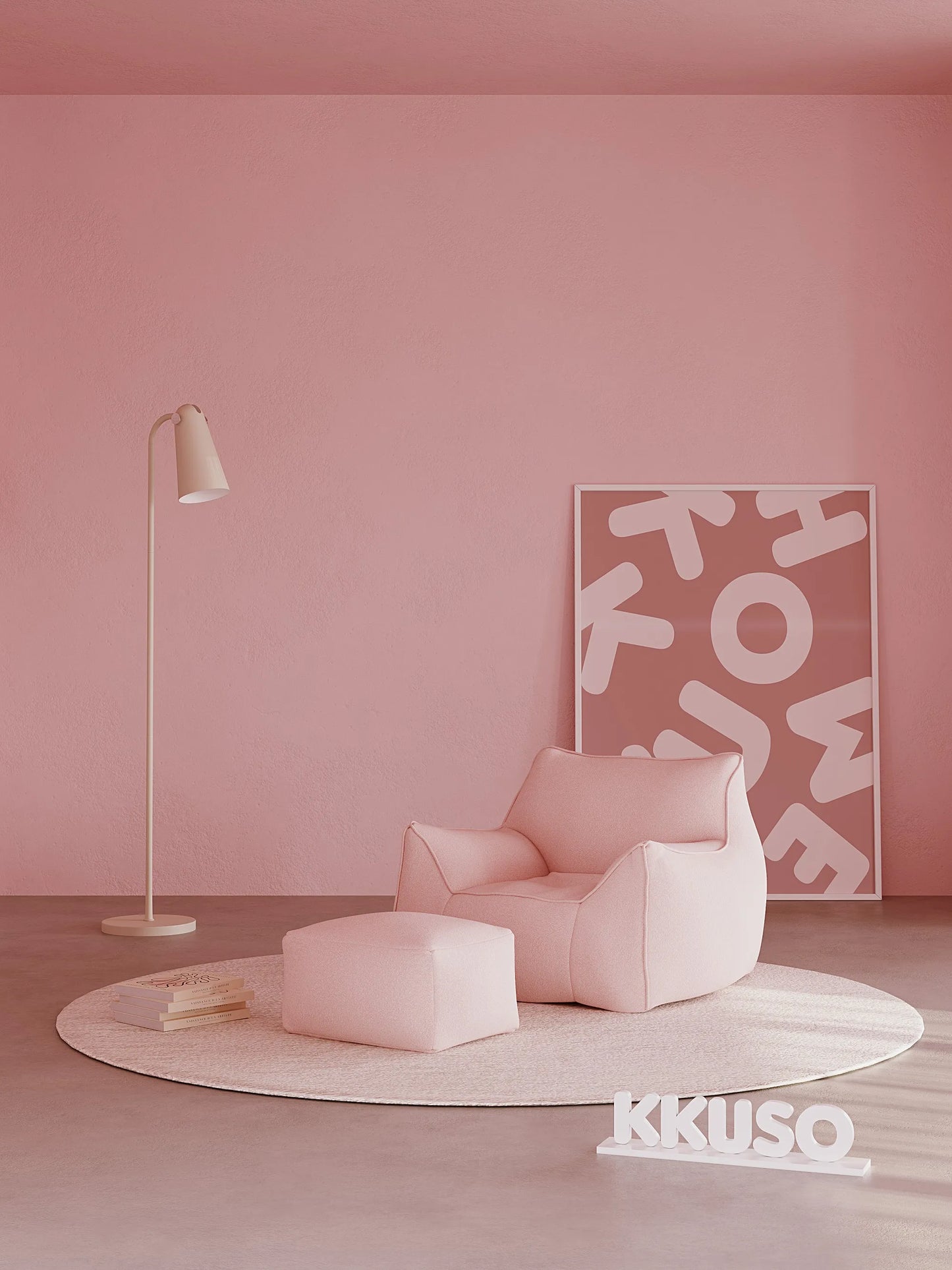 BEAN BAG ARM CHAIR - TEDDY FLEECE