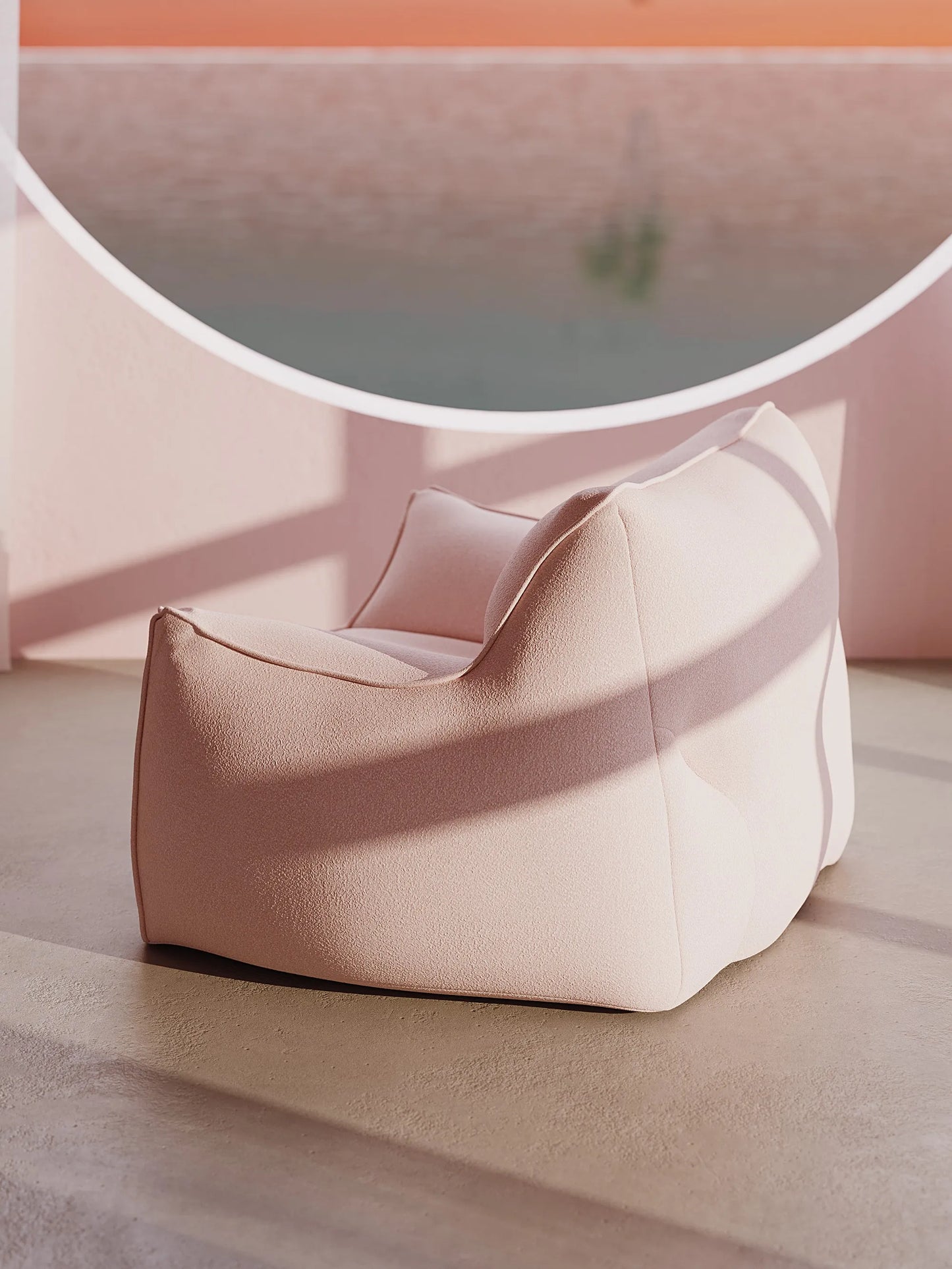 BEAN BAG ARM CHAIR - TEDDY FLEECE