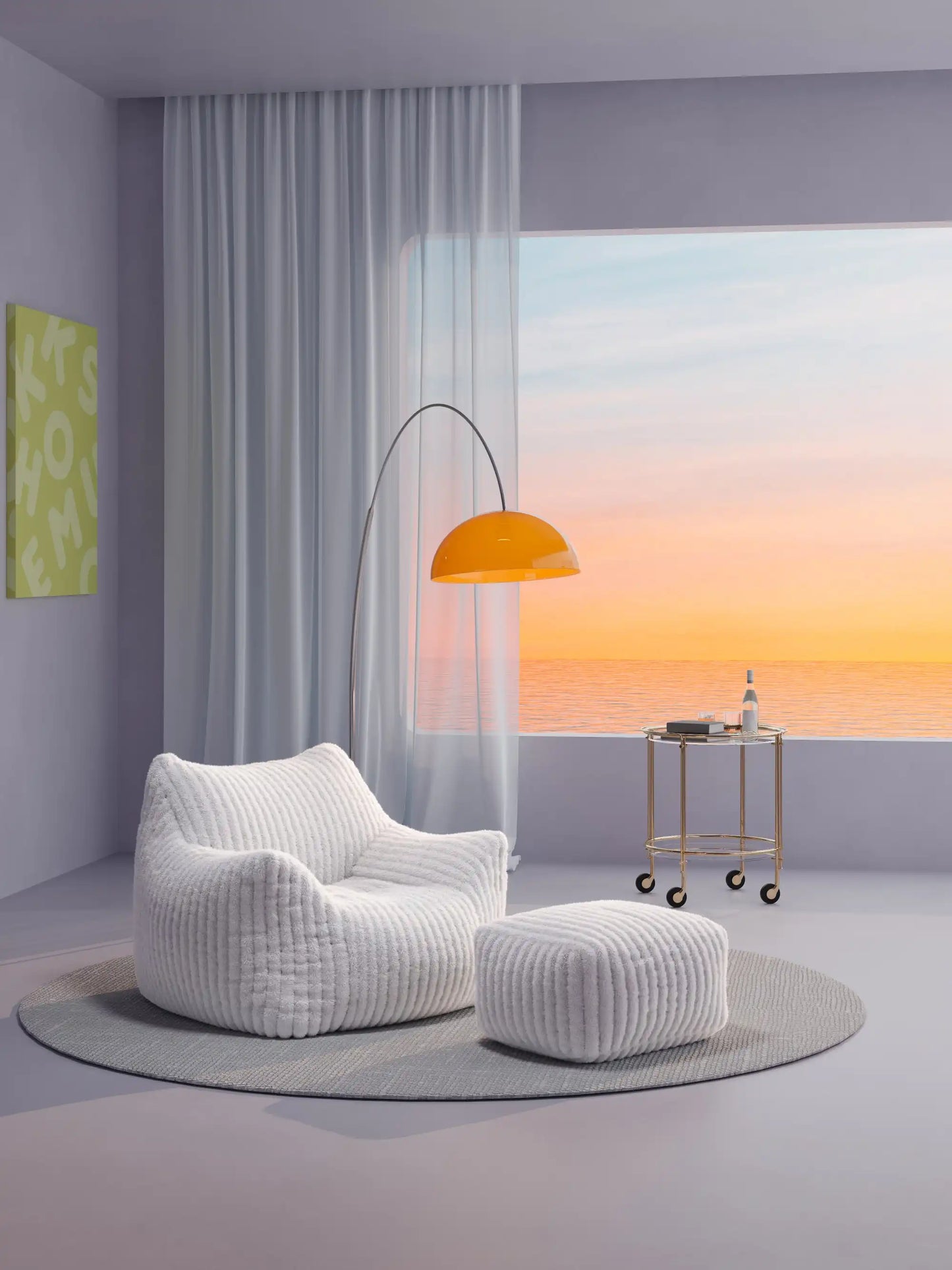 KKUSO DODO FOAM BEAN BAG - CHANNEL CORD