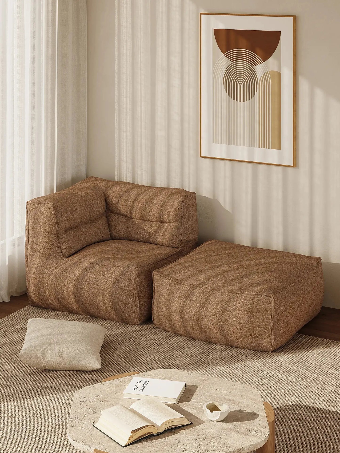 BOBO BEAN BAG CORNER LOUNGER - BOUCLE KKUSO.HOME