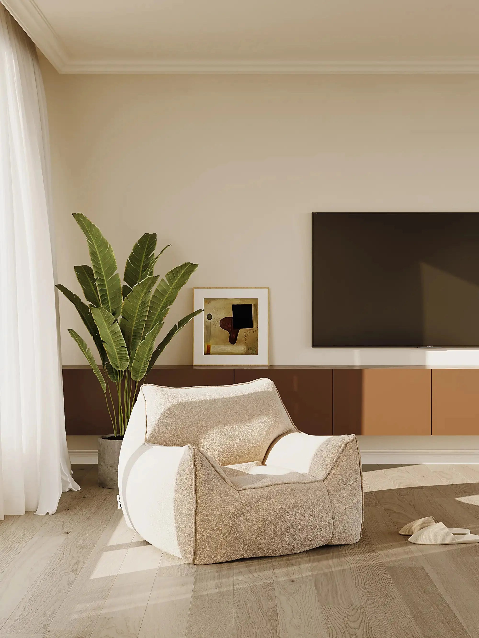 DODO BEAN BAG - TEDDY FLEECE KKUSO.HOME