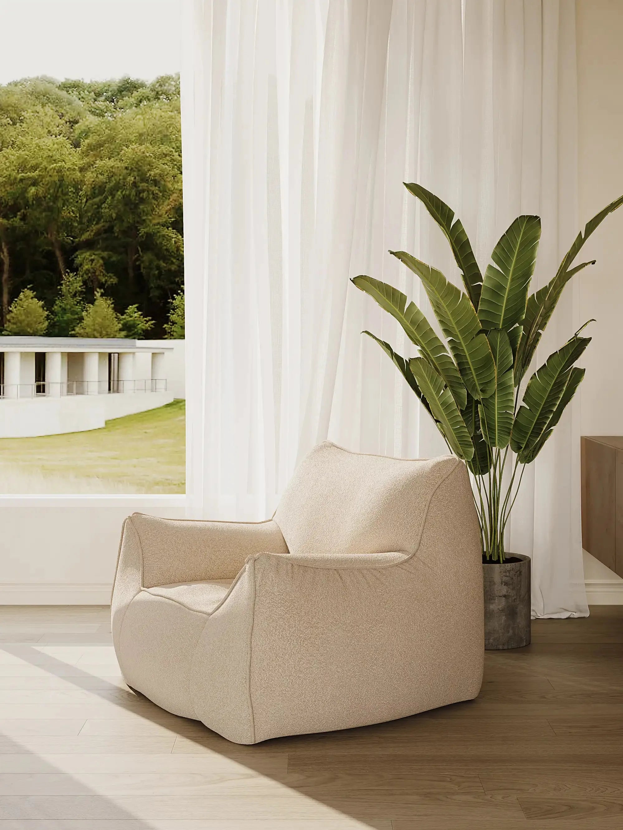 DODO BEAN BAG - TEDDY FLEECE KKUSO.HOME