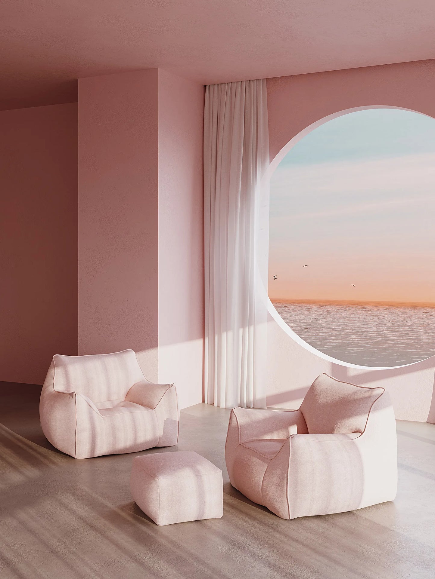 BEAN BAG ARM CHAIR - TEDDY FLEECE