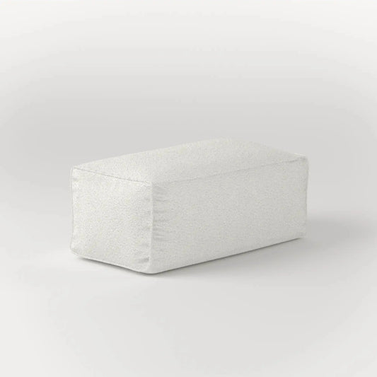 LEXIE RECTANGULAR OTTOMAN BOUCLE KKUSO.HOME