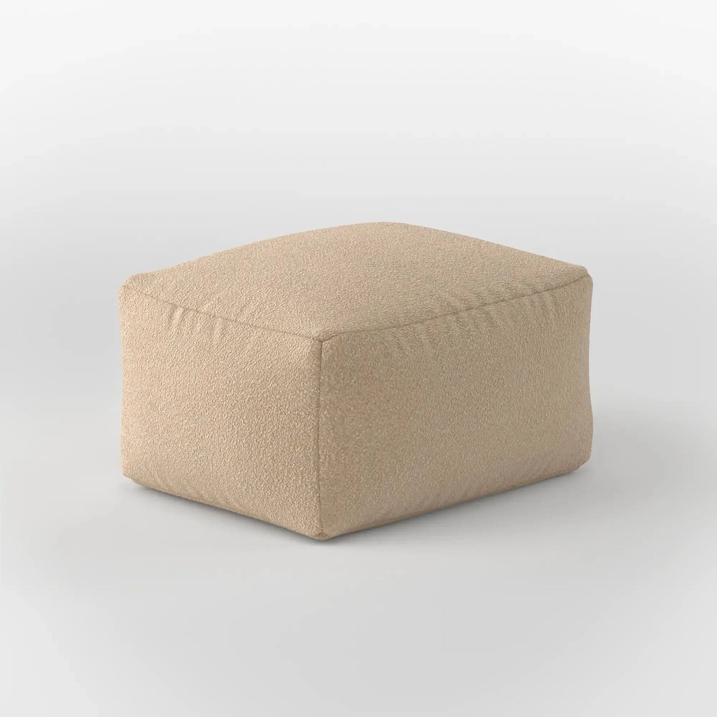 DODO SQUARE OTTOMAN TEDDY FLEECE KKUSO.HOME