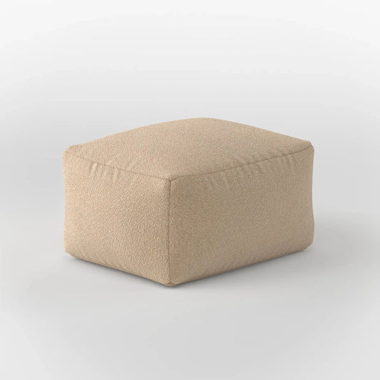 DODO SQUARE OTTOMAN TEDDY FLEECE KKUSO.HOME