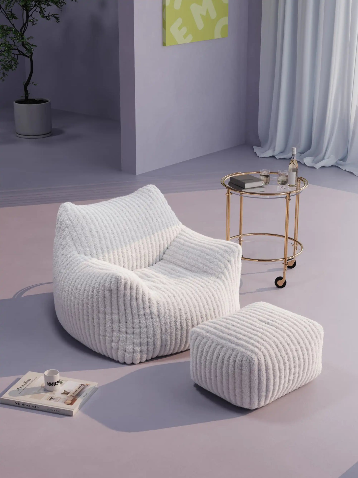 KKUSO DODO FOAM BEAN BAG - CHANNEL CORD