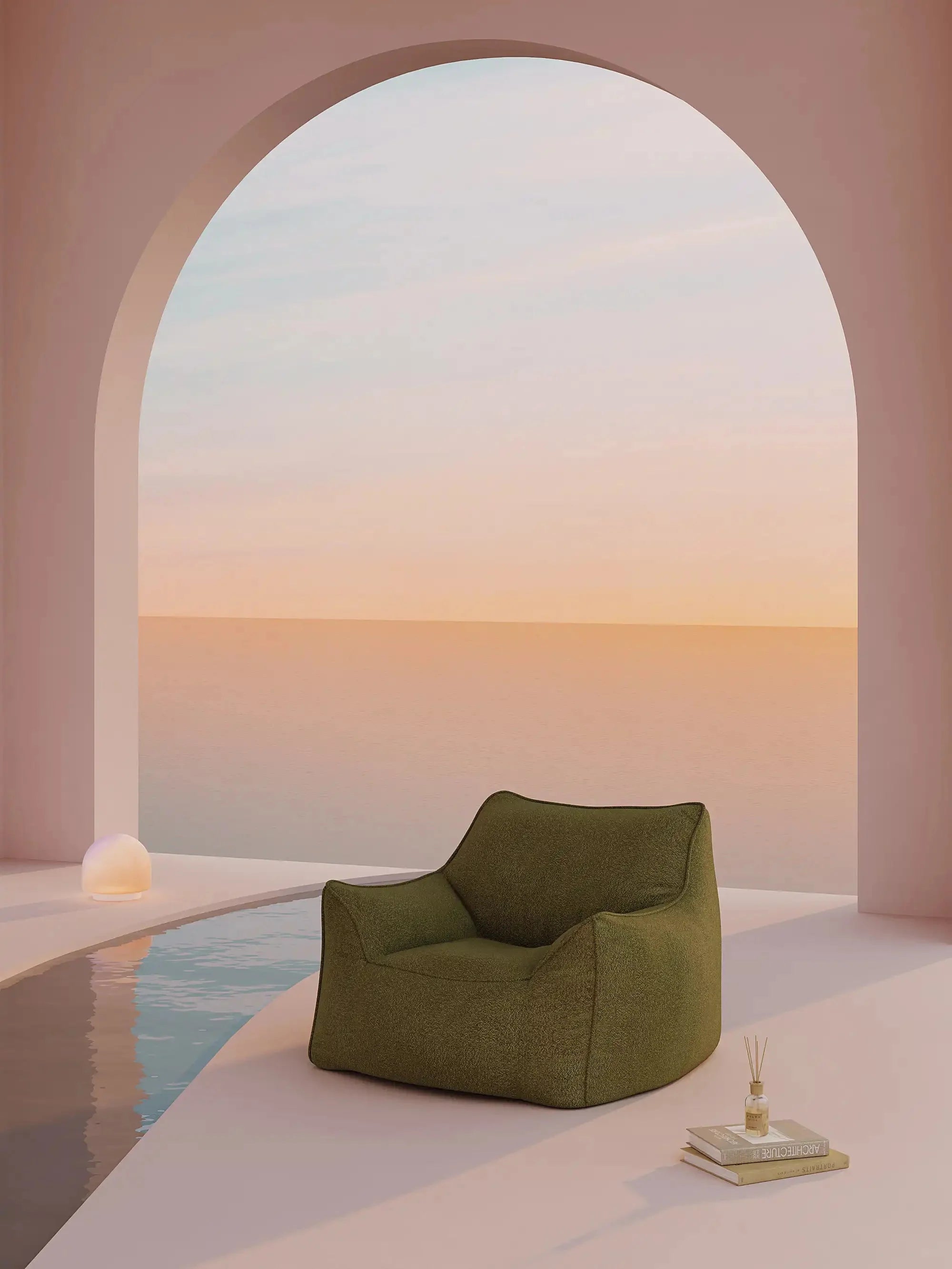 DODO LOUNGE CHAIR - TEDDY FLEECE KKUSO.HOME