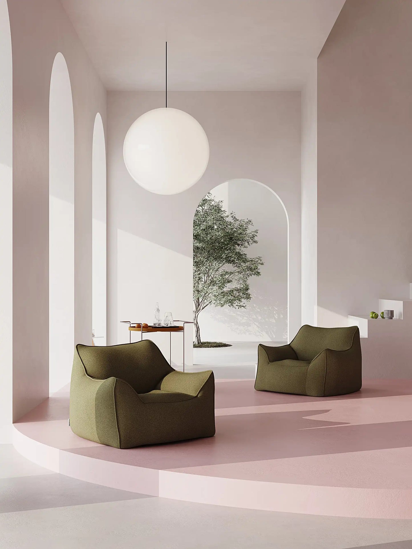 KKUSO DODO FOAM BEAN BAG - TEDDY FLEECE