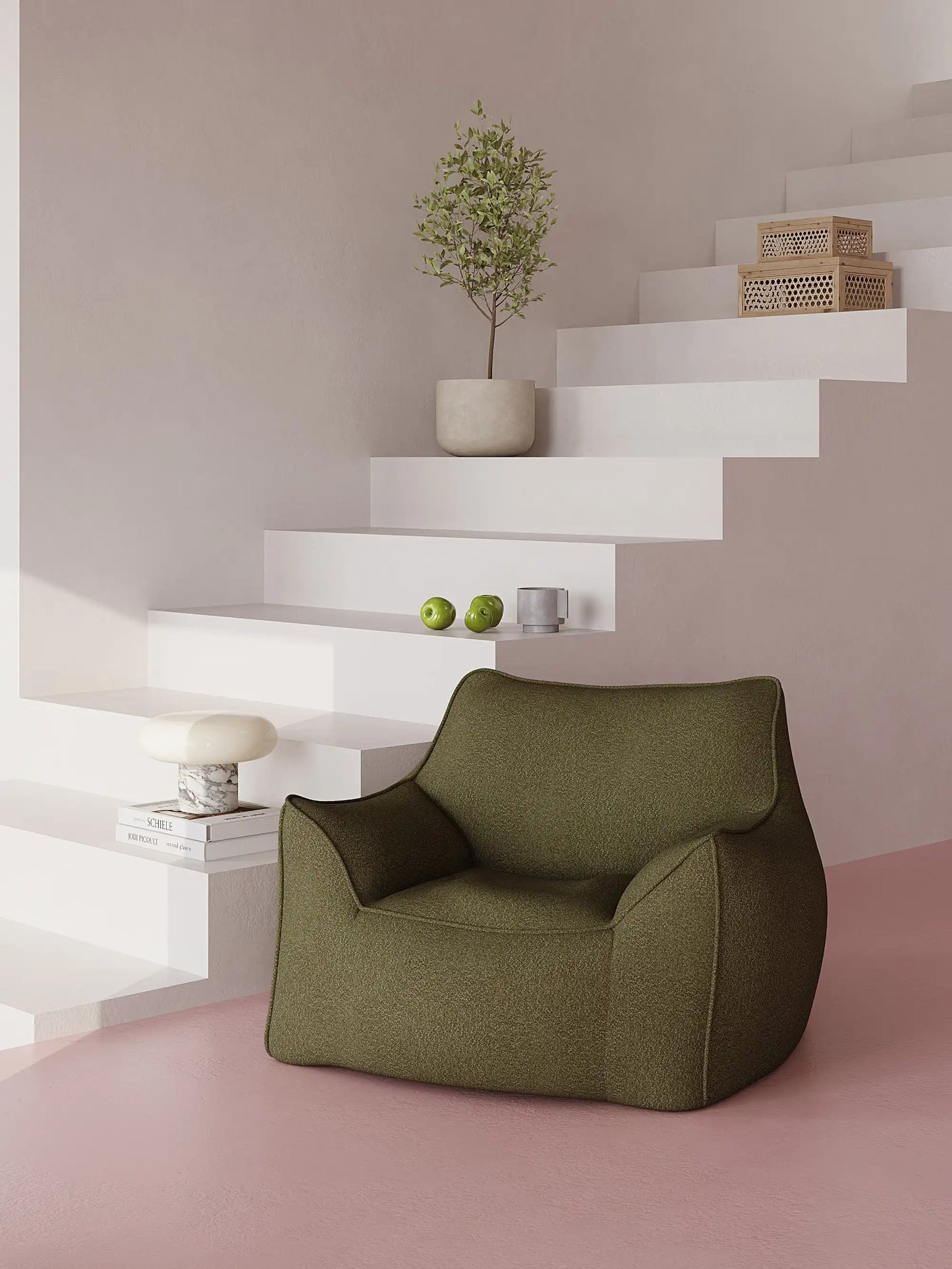 KKUSO DODO FOAM BEAN BAG - TEDDY FLEECE