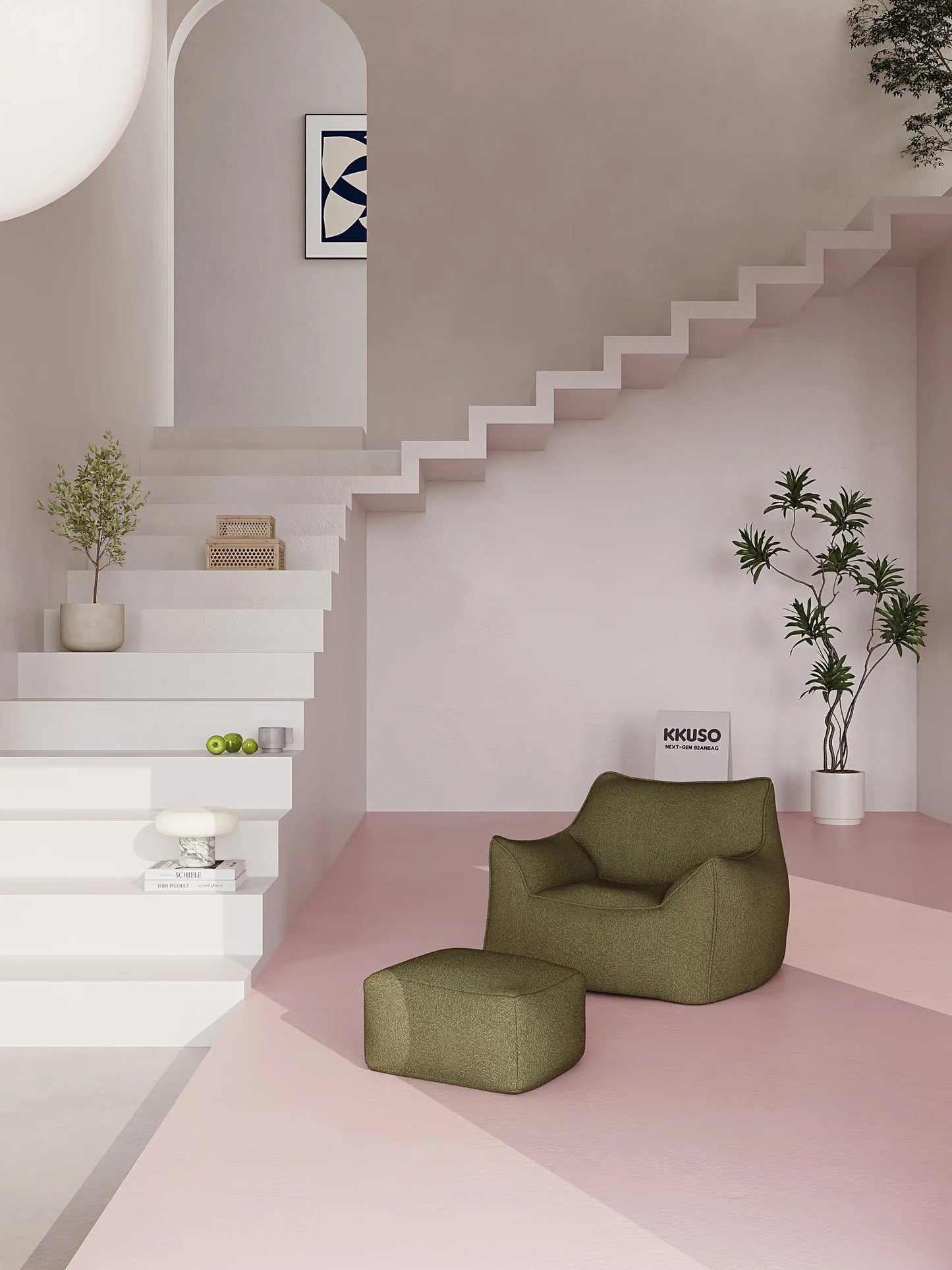 KKUSO DODO FOAM BEAN BAG - TEDDY FLEECE