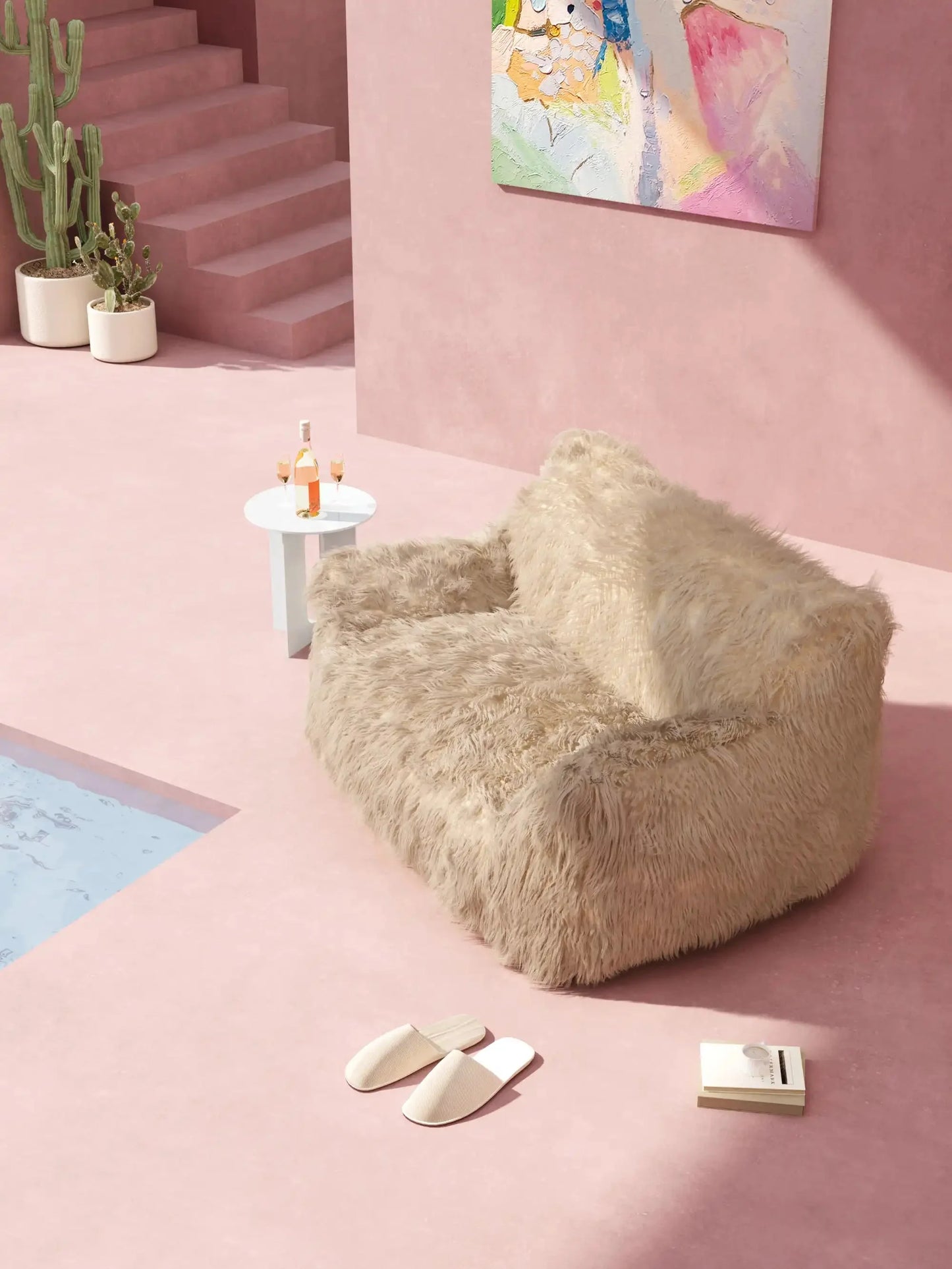 DODO TWO-SEATER LOUNGE - FAUX FUR KKUSO.HOME